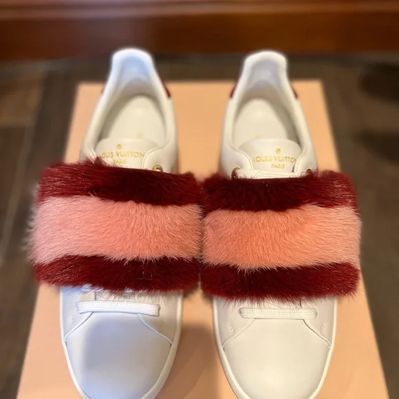 Louis Vuitton Women’s Fur Trimmed Sneakers - Picture 3 of 10